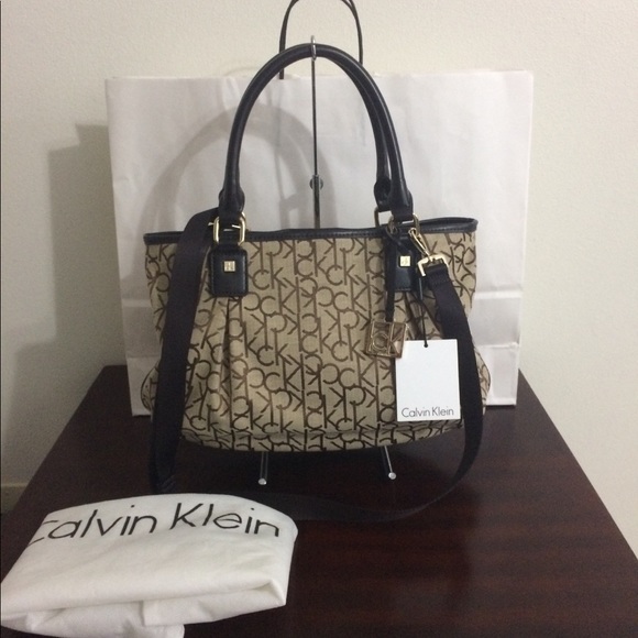 Calvin Klein Hudson Jacquard Satchel - Picture 2 of 8